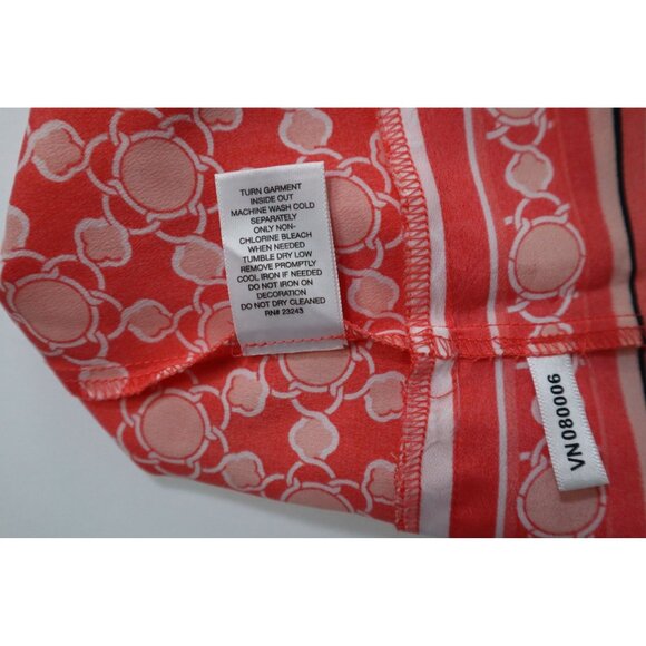 New York & Co peach& beige Sleeveless Top with adjustable tie Neckline Size‎ XL - Picture 8 of 13